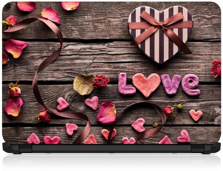 Flipkart SmartBuy Love Wooden FSBSP030 Vinyl Laptop Decal 15.6