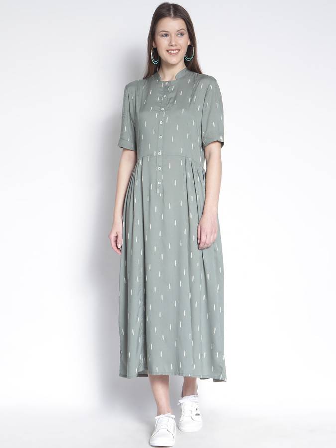 Women Maxi Light Green Dress