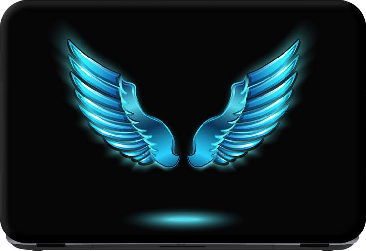 Flipkart SmartBuy blue feathers Premium LG Vinyl (matte) Laptop Decal 15.6