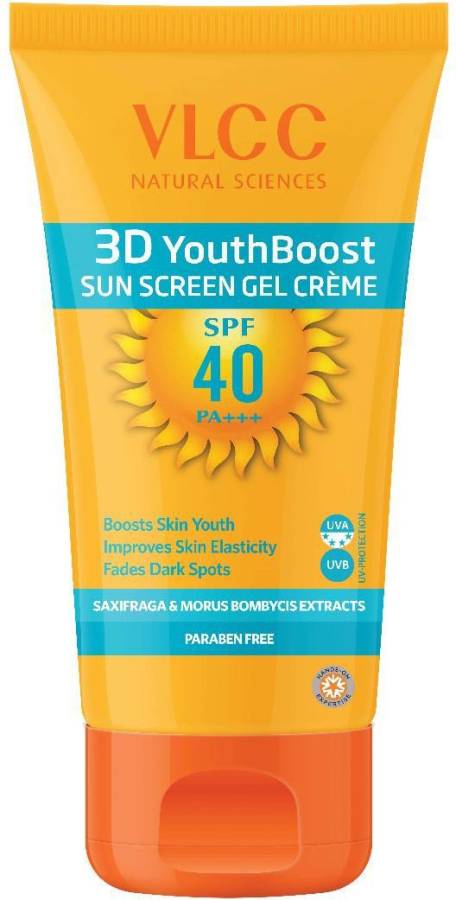 VLCC 3D YOUTH BOOST SPF40 SUNSCREEN GEL CREME - SPF 40 PA+++ Price in India