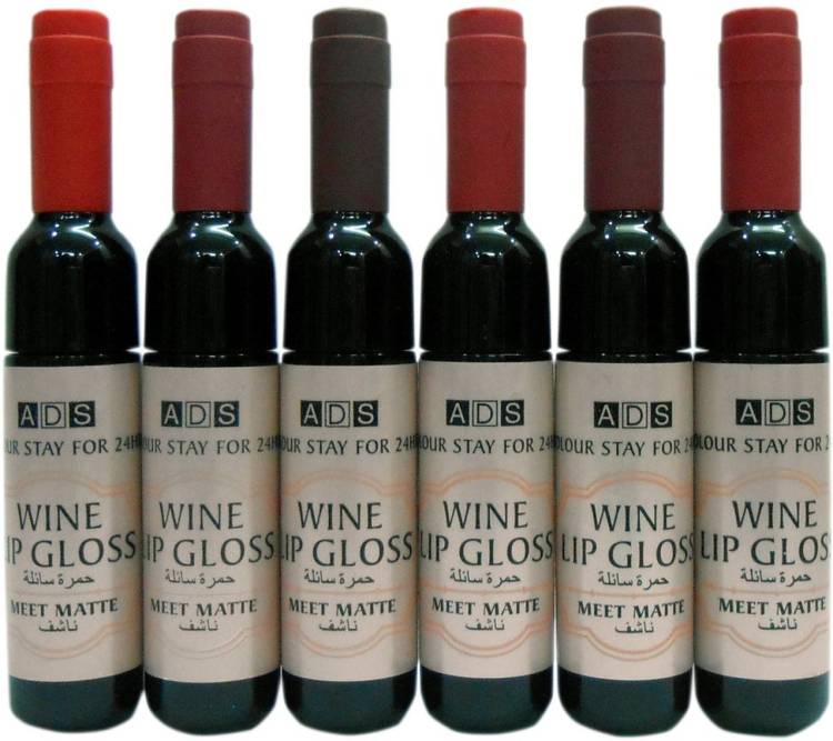 ads Matte Wine Lipgloss (Set of 6) Price in India