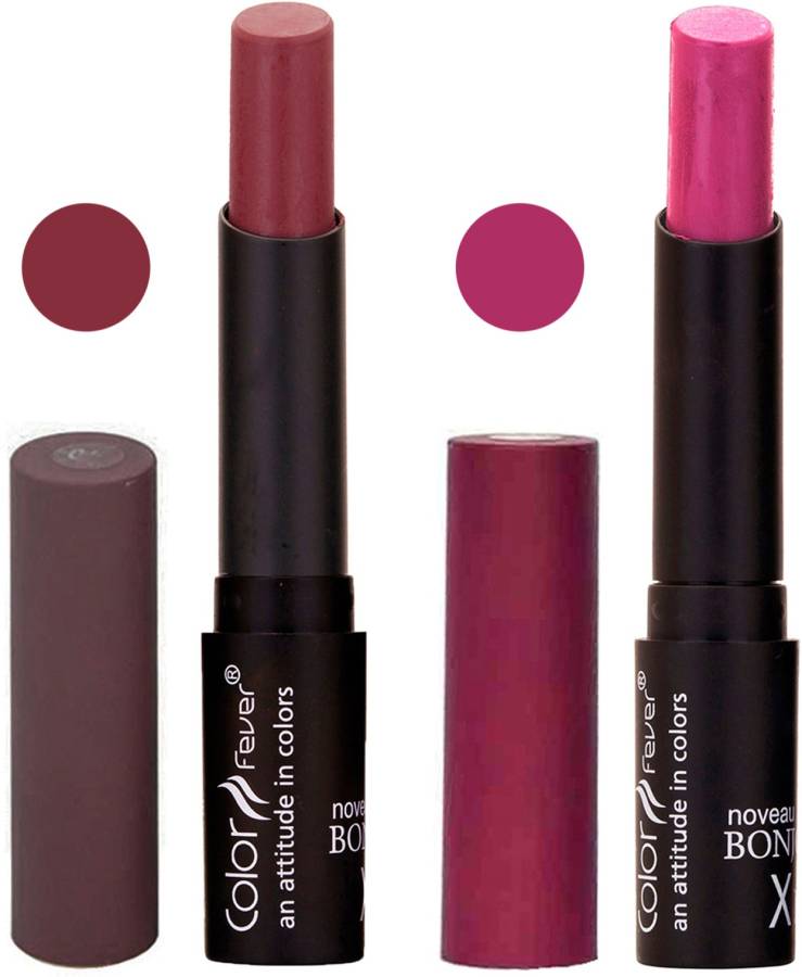 Color Fever Brown Creamy Matte Offer Lipstick Set-01-13 Price in India