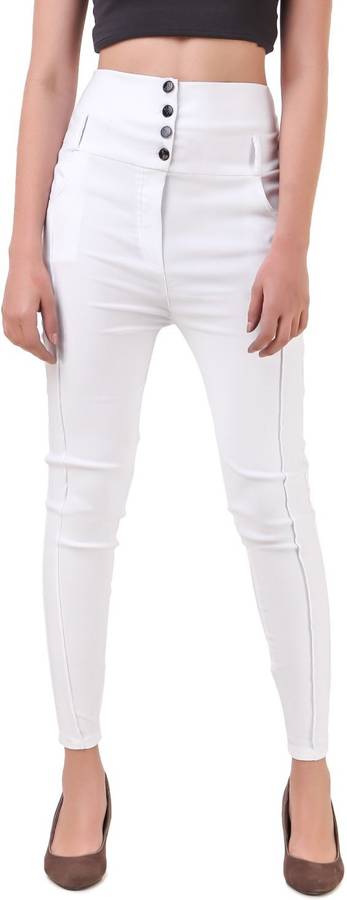 Rakshita Collection White Jegging