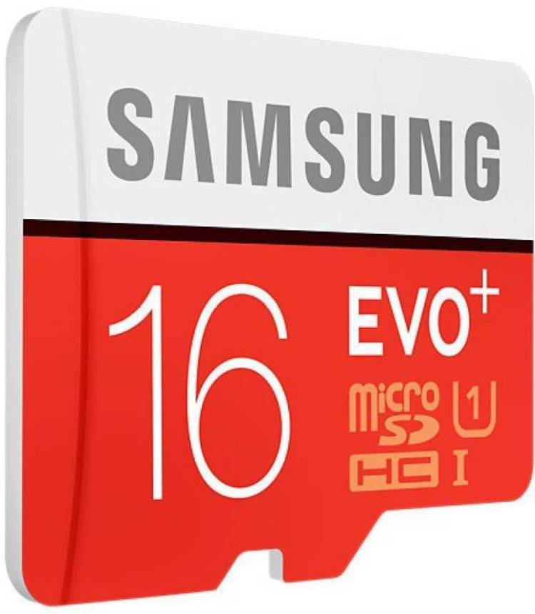 Samsung EVO Plus 16 GB MicroSDHC Class 10 80 MB/s  Memory Card