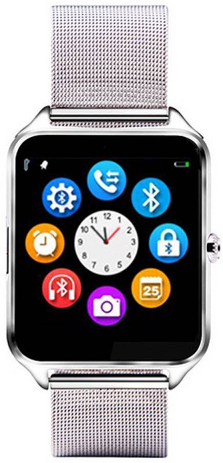 Eleganz ELZ Z60 - Silver phone Smartwatch Price in India