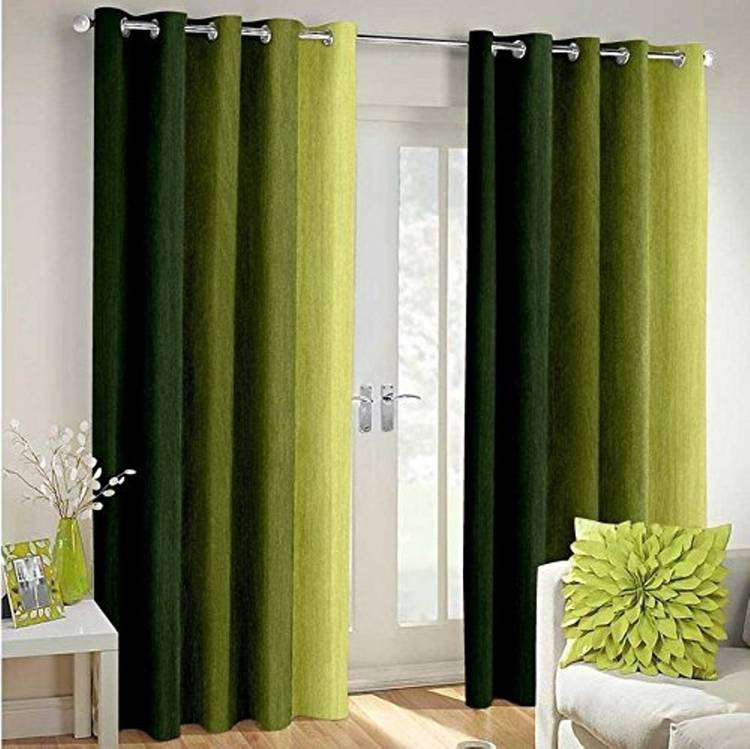 Shivam Concepts 154 cm (5 ft) Polyester Window Curtain (Pack Of 2)