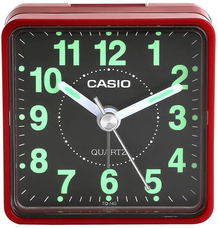 Casio Analog Black, Red Clock