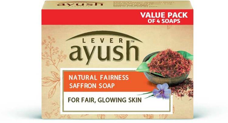 Lever Ayush Natural Fairness Saffron Soap