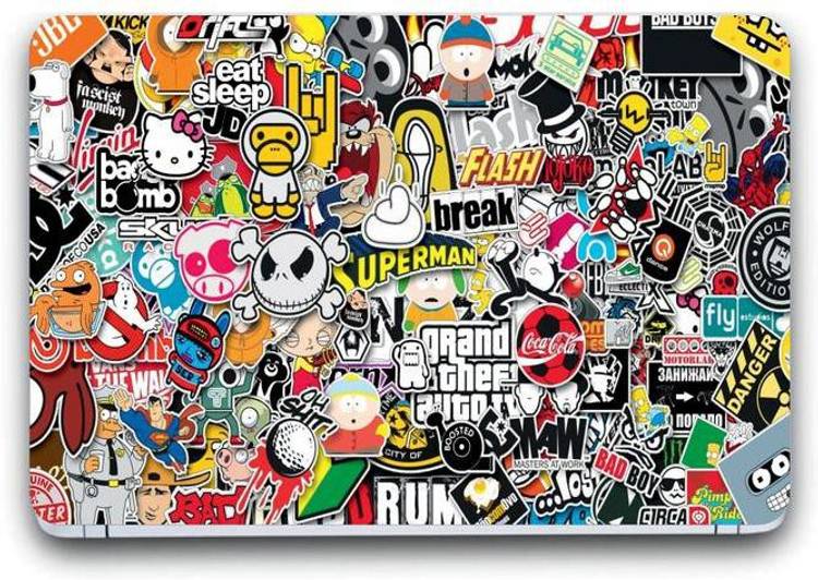 Gallery 83 collage laptop skin sticker wallpaper (15 inch x 10 inch) 3037 vinyl Laptop Decal vinyl Laptop Decal 15.6