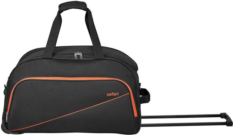 Safari 25 inch/65 cm PEP 65 RDFL BLACK TROLLEY DUFFEL BAG Duffel Strolley Bag