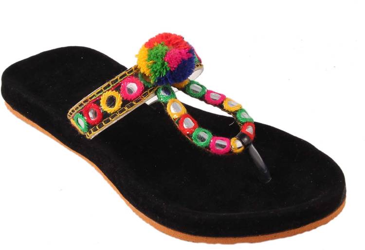 AMAZING TRADERS Women Black Flats Price in India