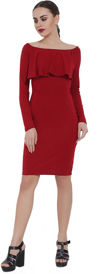 Women Bodycon Red Dress