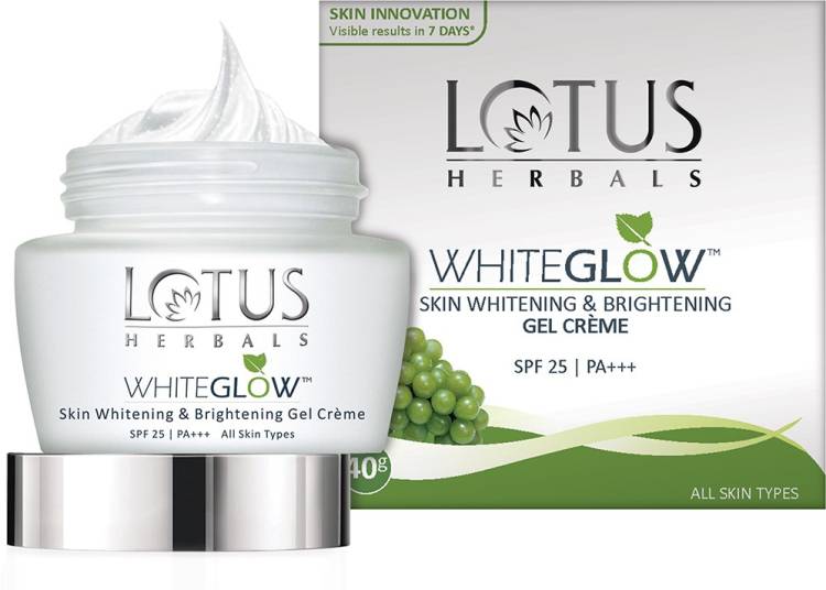 LOTUS HERBALS WhiteGlow Skin Whitening Brightening Gel Creme SPF-25 I PA+++