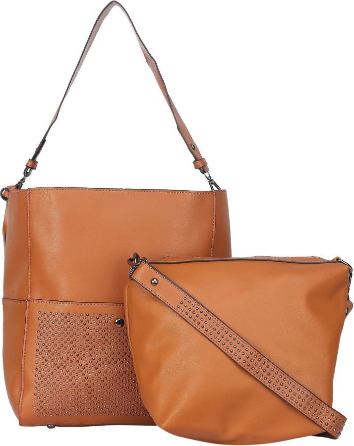 Women Brown Shoulder Bag - Regular Size Price in India