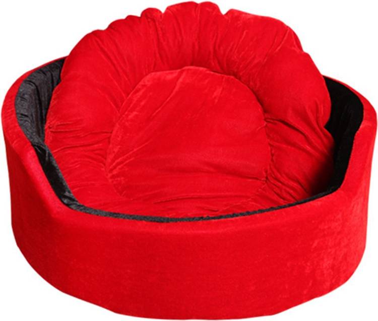 Hiputee Red-Black_VELVET_11561_Small S Pet Bed