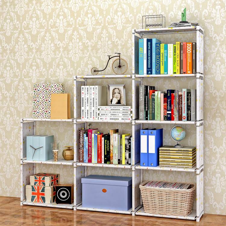 FurnCentral Metal Open Book Shelf