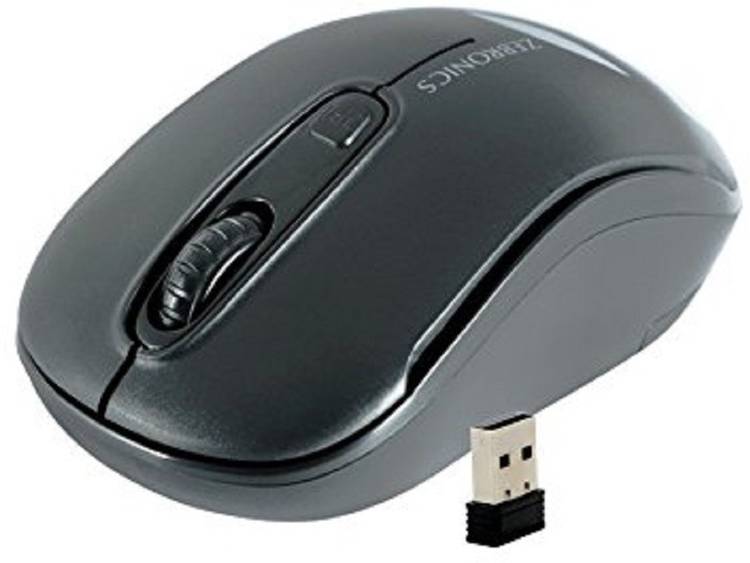 Zebronics Dash Wireless Optical Mouse (2.4GHz Wireless, Black) Wireless Optical Mouse