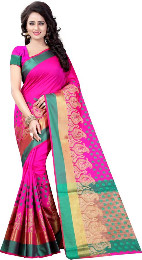 Paisley Banarasi Polycotton Saree