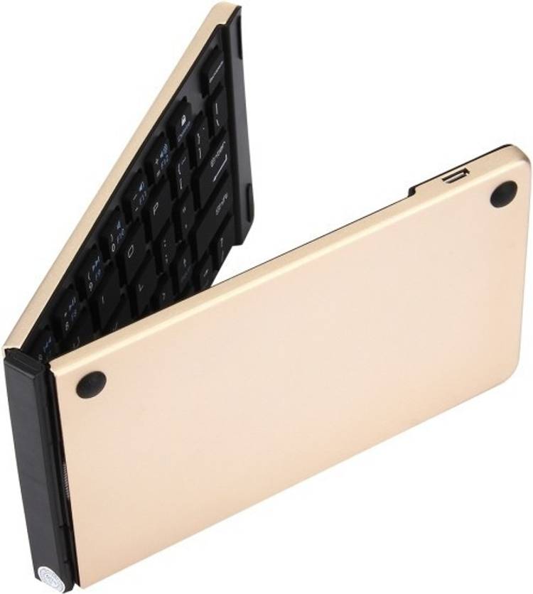 Suroskie Portable Mini Bluetooth Wireless Foldable Keyboard Bluetooth Multi-device Keyboard