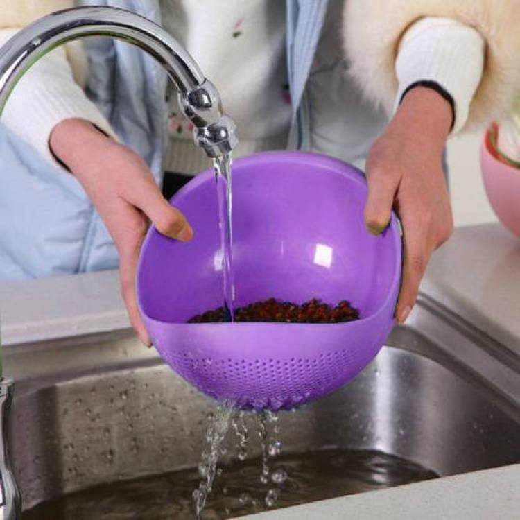 Ketsaal Rice, Fruit, Vegetable Bowl Strainer Colander