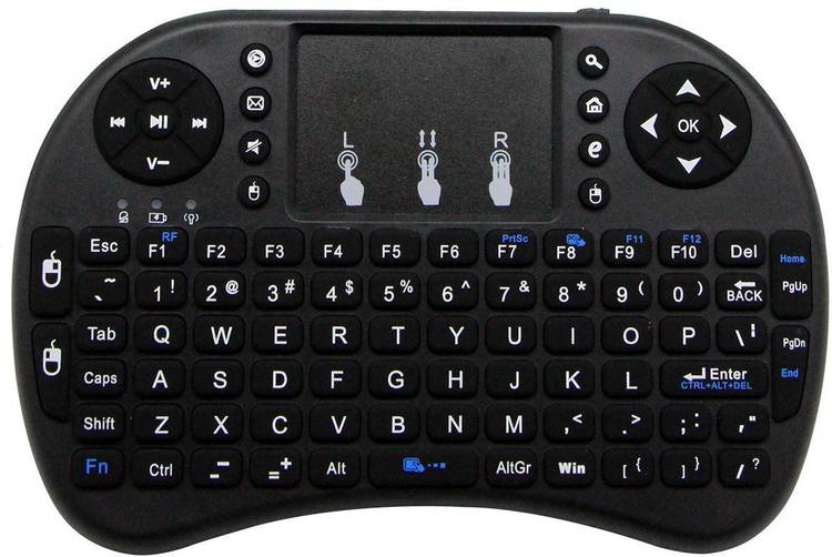 Smart Tech 2.4G Mini Wireless Keyboard i8 With Lithium Battery Handheld For PC Android TV Media Wireless Multi-device Keyboard