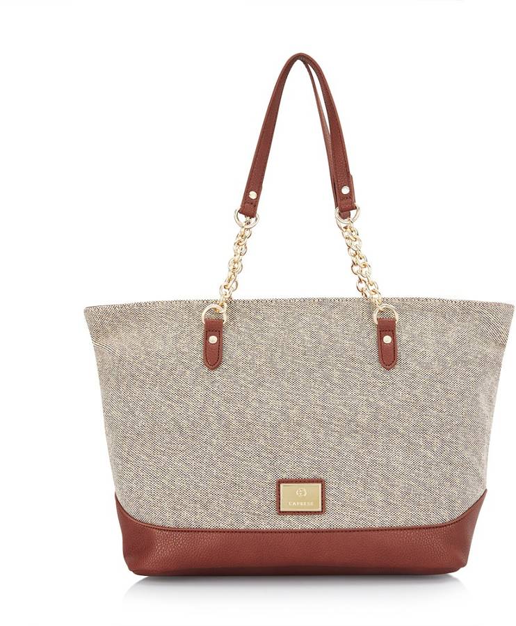Women Tan, Grey Tote