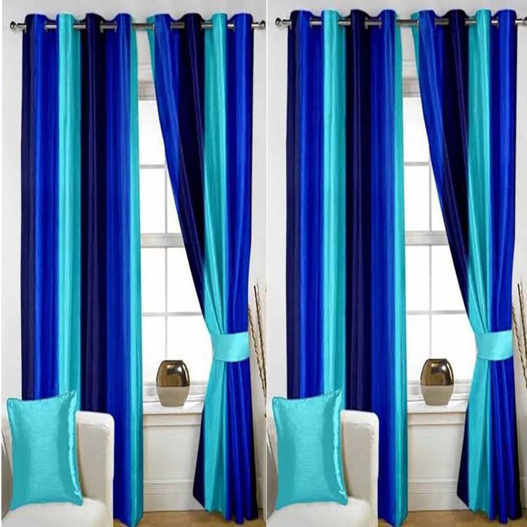 Bedi Handloom 272 cm (9 ft) Polyester Long Door Curtain (Pack Of 4)