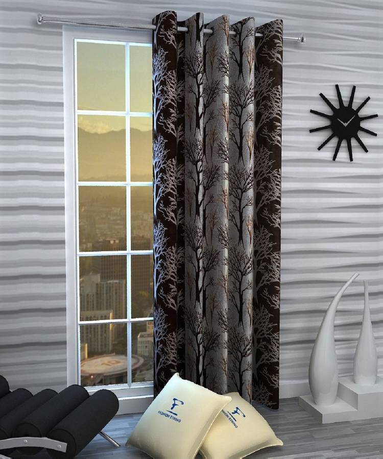 Fashion String 152 cm (5 ft) Polyester Window Curtain Single Curtain