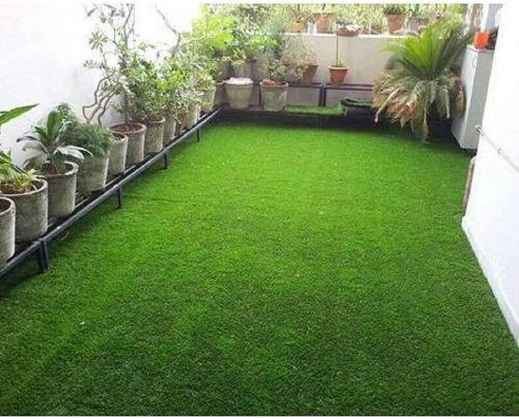 HOMELY VIBES Artificial Grass Door Mat