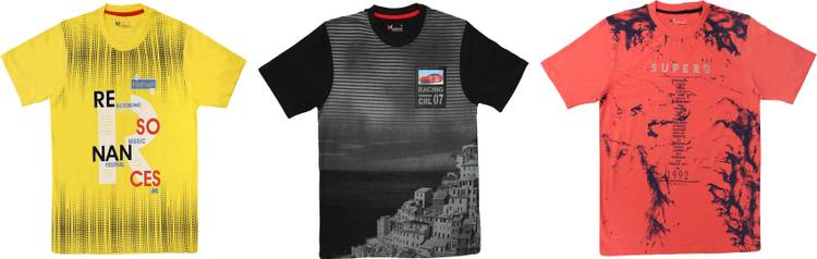 Boys Graphic Print Cotton Blend T Shirt