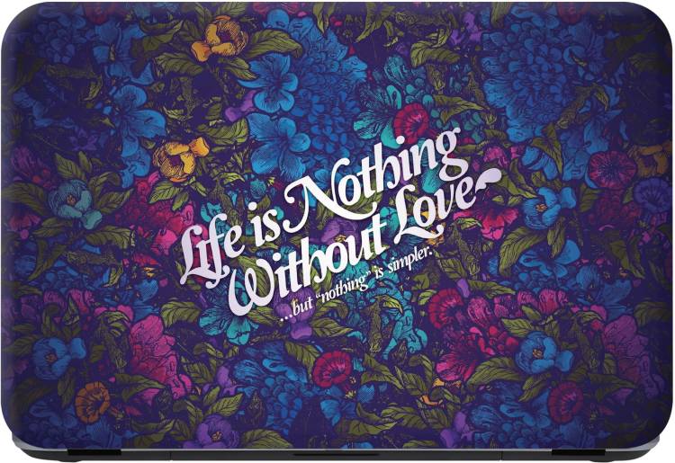 Flipkart SmartBuy Life and Love Premium LG Vinyl (matte) Laptop Decal 15.6