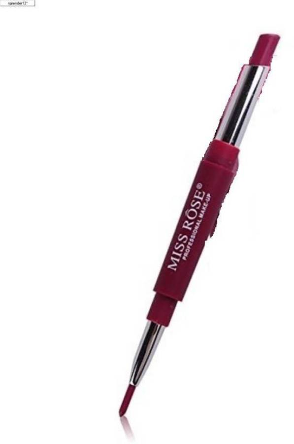 MISS ROSE 2 In 1 Lip Liner Pencil Lipstick Lip Beauty Makeup Waterproof Nude Color Cosmetics Lipliner Pen Lip Stick-04 Price in India