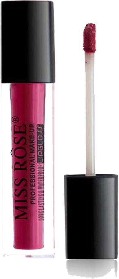 MISS ROSE MATTE WATER PROOF LIP GLOSS RED COLOR 3 Price in India