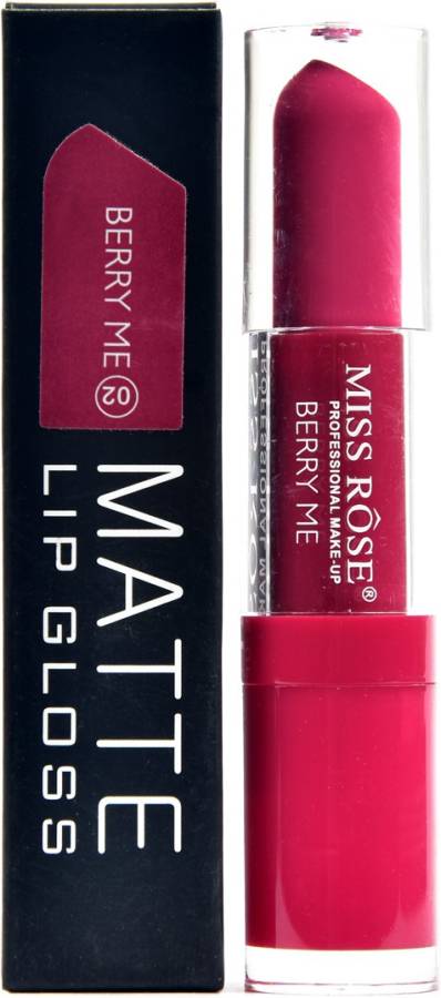 MISS ROSE waterproof pink colour matte lip gloss 3 ml mirror berry me 02 Price in India