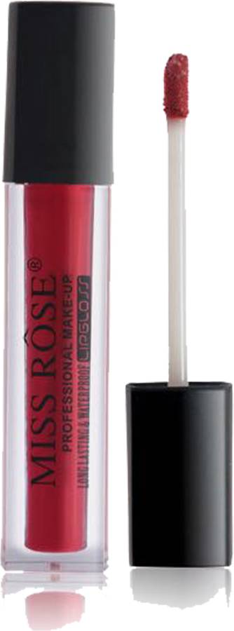 MISS ROSE MATTE WATER PROOF LONG LASTING RED COLOR 3 ML LIP GLOSS 19 Price in India
