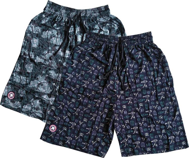Graphic Print Men Multicolor Bermuda Shorts