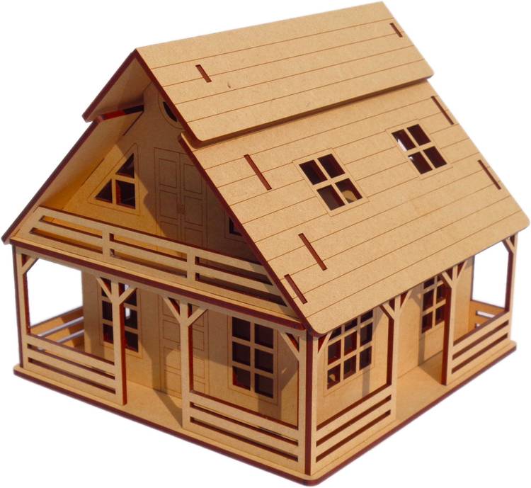 NEKBAL 3D Wooden Puzzle Toy - Cottage House