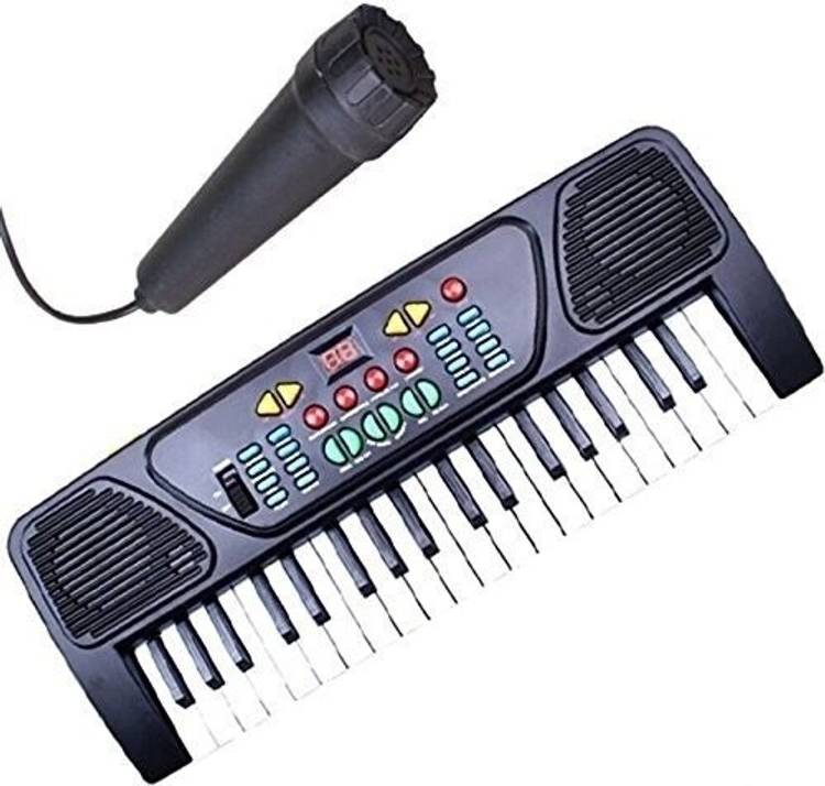 m trader m Melody Electronic Musical Keyboard 37 Keys Piano With Mic (Black, White)