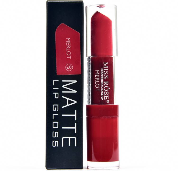 MISS ROSE waterproof red colour matte lip gloss 3 ml mirror merlot 07 Price in India