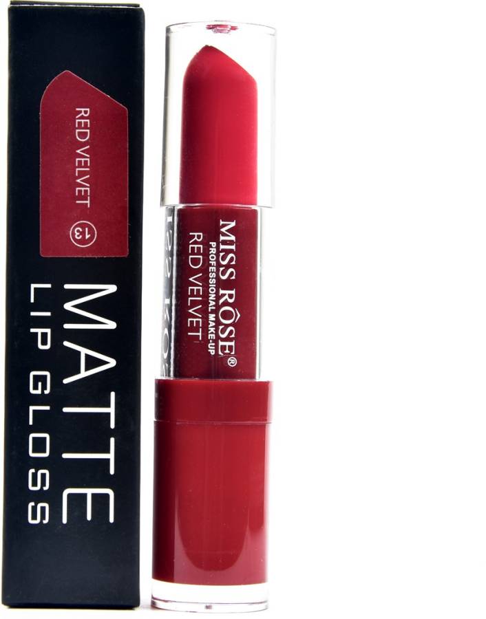 MISS ROSE waterproof red colour 3 ml mirror lip gloss red velvet 13 Price in India