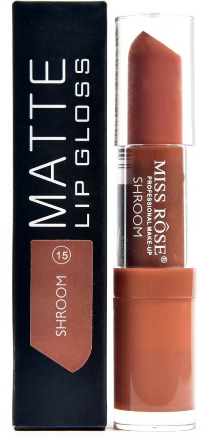 MISS ROSE waterproof brown colour 3 ml matte lip gloss shroom 1 Price in India