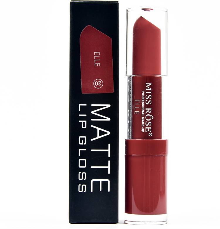 MISS ROSE water proof maroon colour matte lip gloss 3 ml mirror elle 20 Price in India