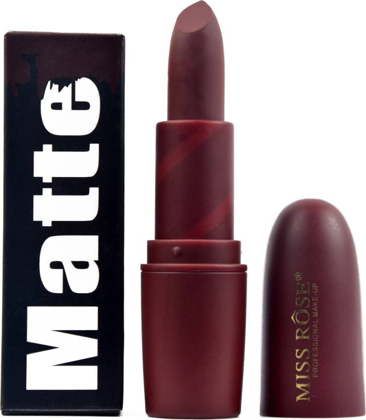 MISS ROSE Soft cream matte water proof long lasting purple colour bullet lipstick angelique 37 Price in India