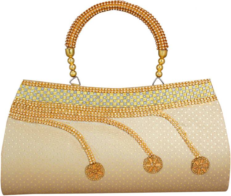 Women Gold Hand-held Bag Price in India