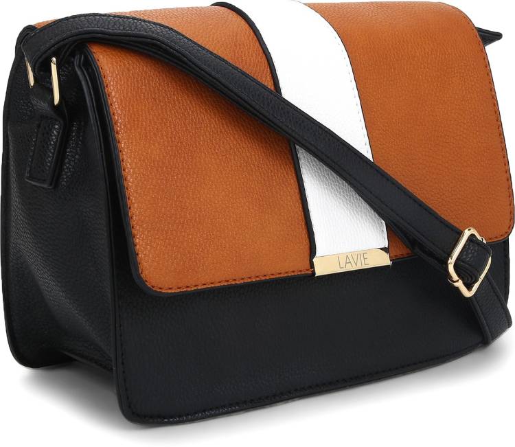 Black, Brown Women Sling Bag