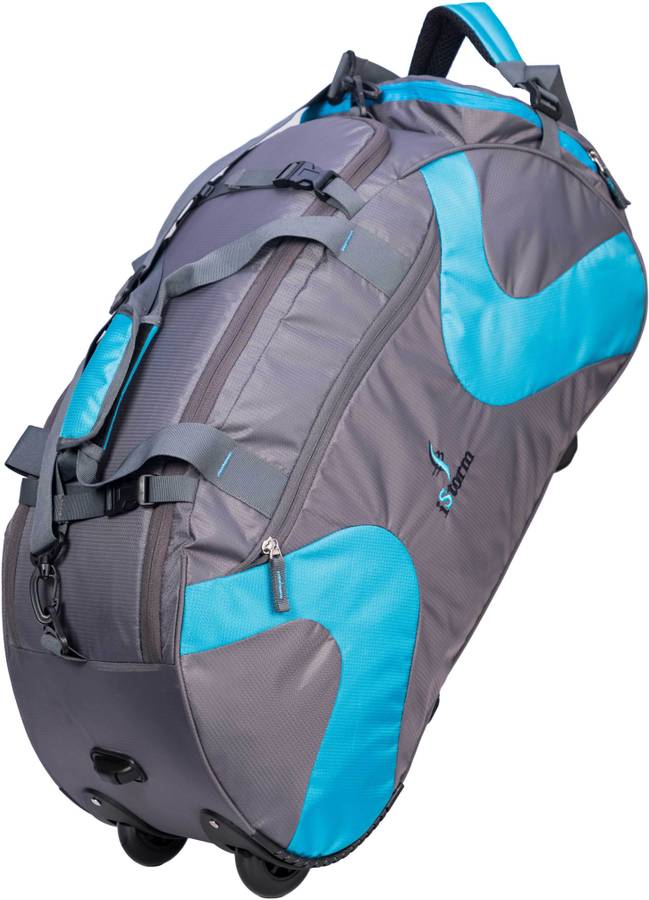 Istorm Classic skyblue and grey Duffel Strolley Bag