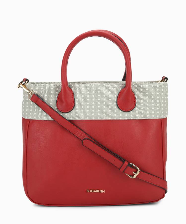 Women Red, Grey Tote Price in India