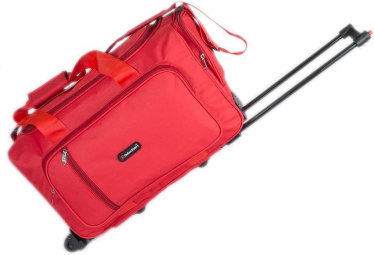 Small Check-in Luggage (59 cm) - Travel Bag with Trolley - Red (IRTB-003) - Red