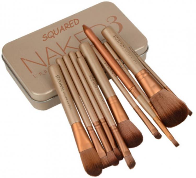 SQUARED Naked 3 makeup brush kit (Pack Of 12) Price in India