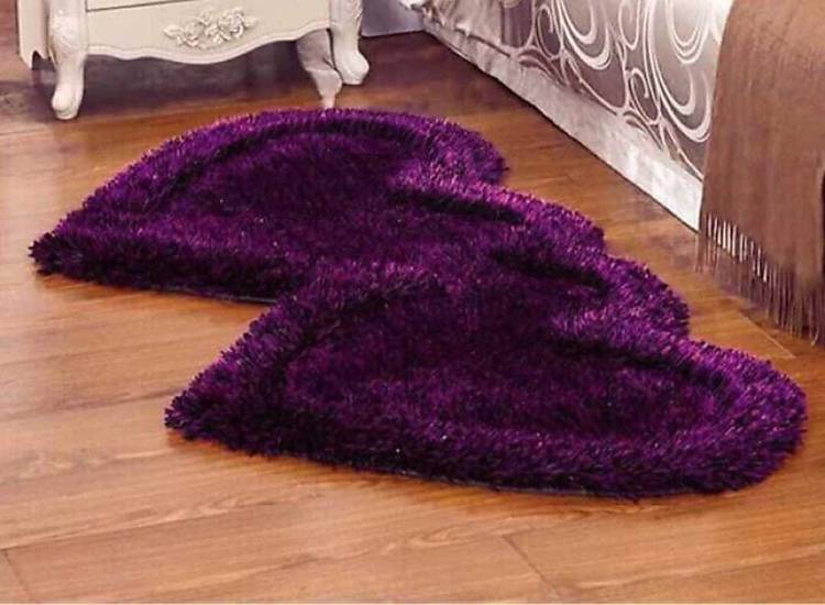 Bhagwati fabb Purple Polyester Area Rug